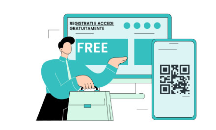 Registrati e accedi gratuitamente alla gestione QR Code